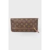 Wallet with brand logo print