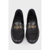 Fringed leather loafers