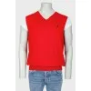 Men's red vest