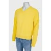 Men's yellow pullover