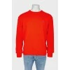 Male red sweater