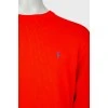 Male red sweater