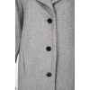 Gray coat with lapels