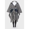 Abstract pattern poncho