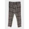 Wool tweed trousers