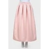 Pink elongated skirt