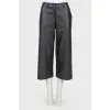 Leather culottes