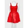 Red babydoll dress