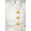Down jacket with golden buttons