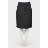 Textured fabric skirt