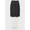 Textured fabric skirt